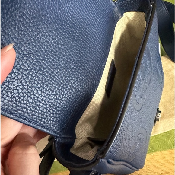 💯%Authentic! Brand new! Gucci JUMBO GG SMALL MESSENGER Crossbody Bag Royal Blue - Picture 13 of 13
